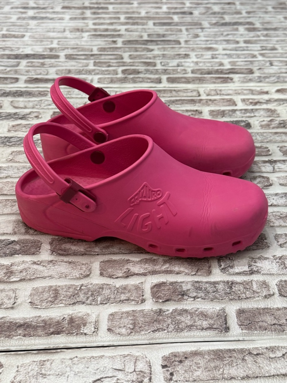 Calzuro Light Clogs Made in Italy Pink Slip On 40 Women’s 9 9.5